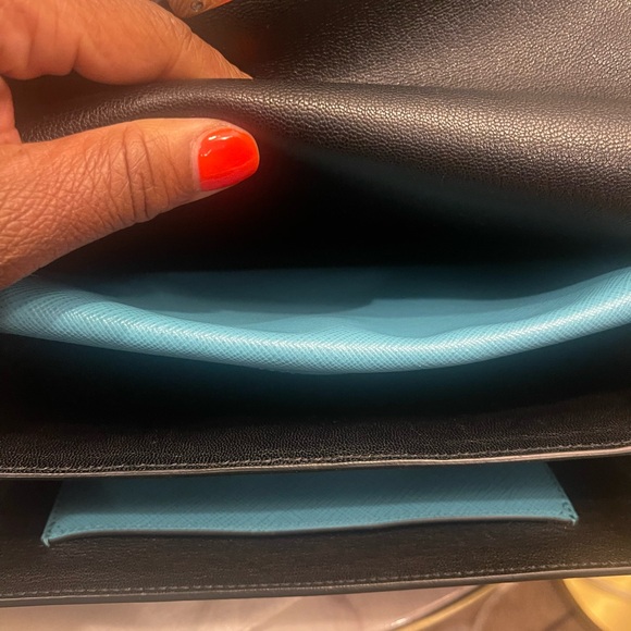 EUC Prada Turchese Saffiano Lux Convertible 2 in 1 Sound Bag - Picture 11 of 16